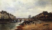 Stanislas Lepine Quais of the Seine painting